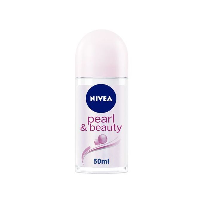 NIVEA Pearl & Beauty Antiperspirant for Women, 50ml Roll-on with Pearl Extracts
